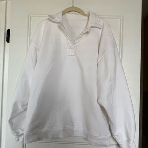 Daily Drills Oversized Collared Crewneck